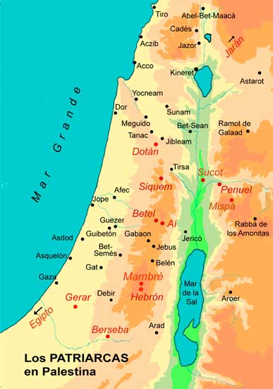 Los Patriarcas en palestina